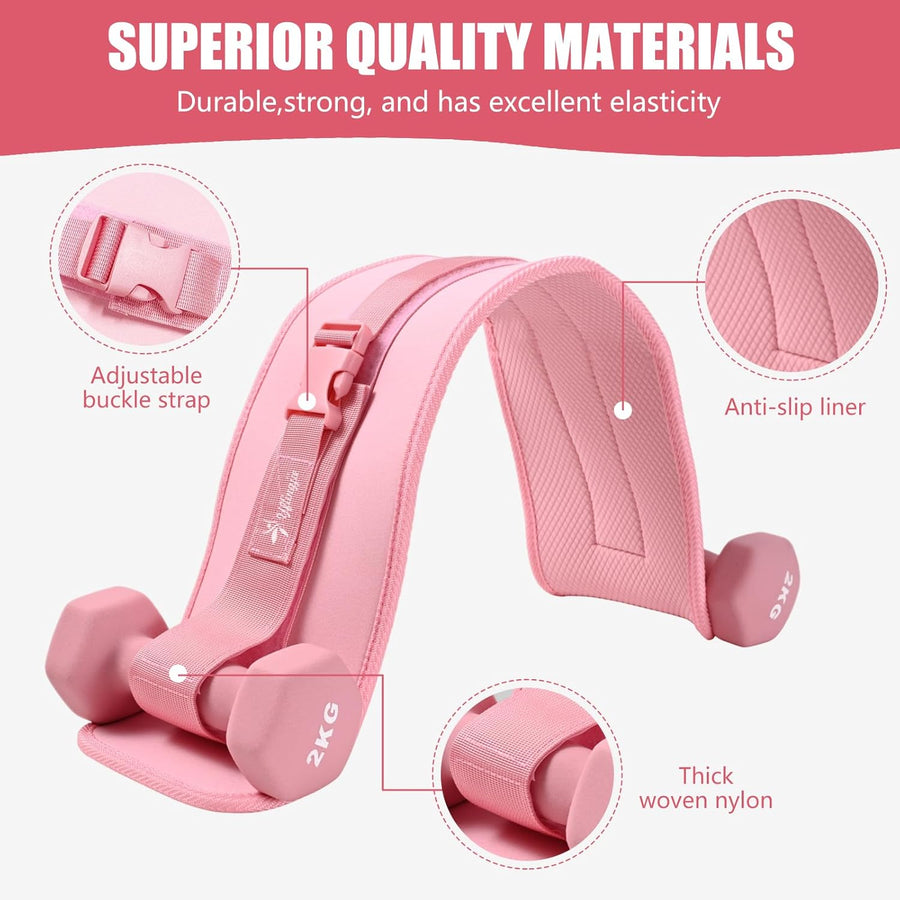 Durable Dumbbell Hip Thrust Belt for Comfortable Gym & Home Workouts