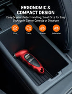 AstroAI Digital Tire Pressure Gauge 0-150PSI, Accurate in 0.1 Increments, Stocking Stuffers with Backlit LCD and Presta Valve Adaptor, 4 Units of Measurement for Car Truck Bicycle, Red