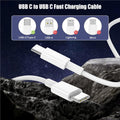3-Pack 6.6FT 60W USB C to USB C Cable, Type C to Type C Cable,Fast Charging Cable for iPhone Air 17 16e 16 15 Pro Plus Pro Max，for Galaxy S25/S24, for iPad Pro/Air/mini, for MacBook Pro/Air and More