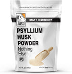 It's Just! - Psyllium Husk Powder, GLP-1 Friendly, Easy Mixing Dietary Fiber, Cleanse Your Digestive System, Finely Ground Powder, Ideal for Keto Baking, Non-GMO (Unflavored, 10oz (Pack of 1))