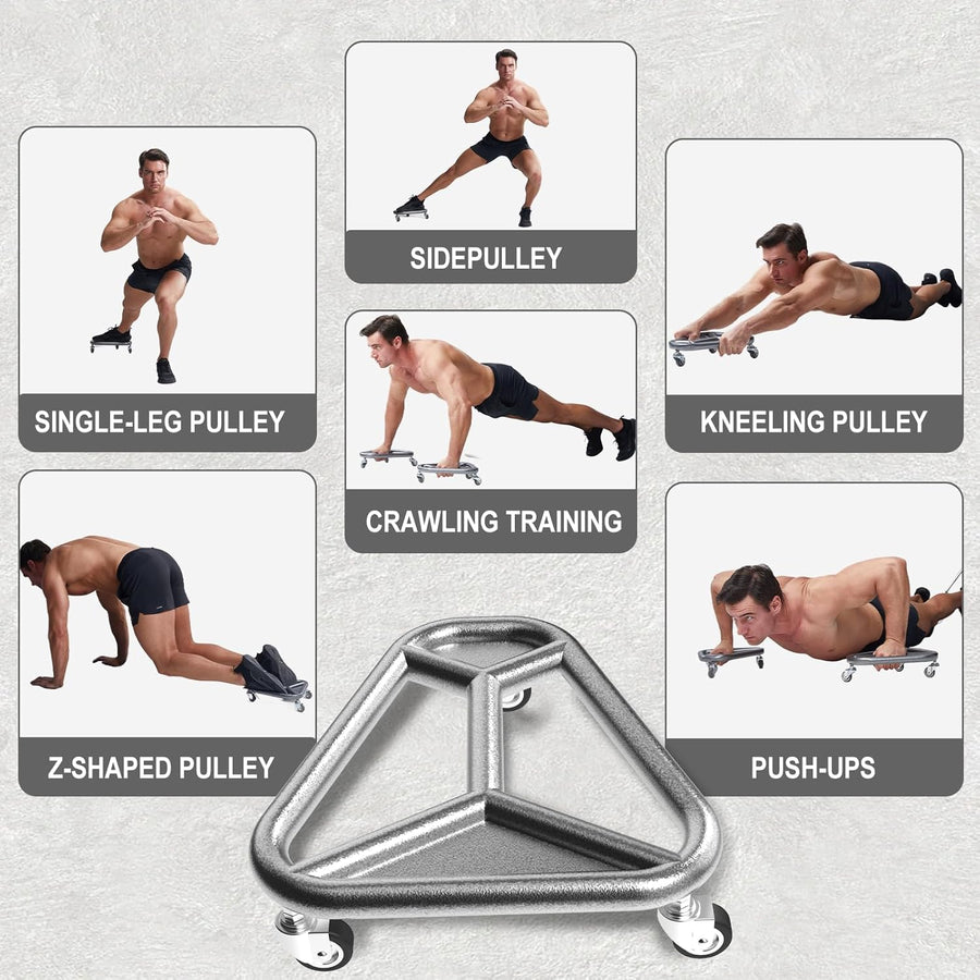 HOTWAVE Extra-Wide Ab Roller Wheel for Core Workout - Stable & Quiet Fitness Equipment