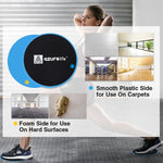 AZURELIFE Dual-Sided Exercise Core Sliders for Carpet & Hardwood