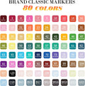 Alcohol Markers, 80 Colors Dual Brush Tip Permanent Art Markers, Coloring Marker, for Book Painting Card Making gift for Adults Kids 8-12