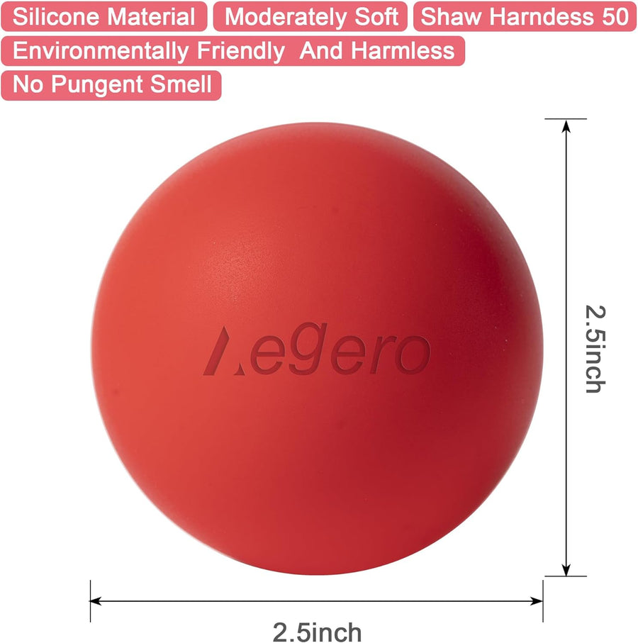 Massage Lacrosse Balls for Myofascial Release and Deep Tissue Massage 2Pack