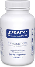 Pure Encapsulations Ashwagandha - 500 mg Ashwagandha Extract - Metabolism & Stress Support - Immune Support - GMO Free & Vegan - 60 Capsules
