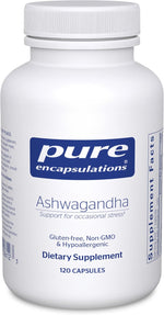 Pure Encapsulations Ashwagandha - 500 mg Ashwagandha Extract - Metabolism & Stress Support - Immune Support - GMO Free & Vegan - 60 Capsules