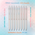 PILOT FriXion Waai Erasable Gel Pens, 8-Pack Pouch, Extra Fine Point 0.5 mm, Assorted Colors, FriXion Erasable Pens 0.5 - Ideal for School, Journaling & Office Writing