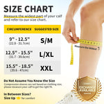 CAMBIVO Calf Compression Sleeve Men & Women- Shin Splint Brace Support for Legs Pain Relief, Varicose Vein Treatment