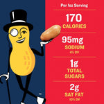 PLANTERS Salted Peanuts Cocktail, Party Snack, Plant-Based Protein, After School Snack, Roasted in Peanut Oil, Salted Nuts, Snacks for Adults, Bulk Nuts, Kosher, 2.19lb Jar