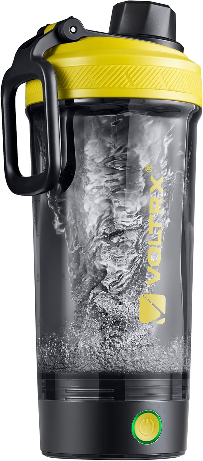 VOLTRX Gallium USB C Rechargeable Electric Protein Mixer Shaker, 24oz