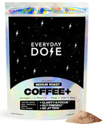 Everyday Dose Premium Adaptogenic Mushroom Coffee with Grass-Fed Collagen, Chaga, Lions Mane & L-Theanine for Better Focus, Energy, Digestion, Skin, and Immunity 30 Servings