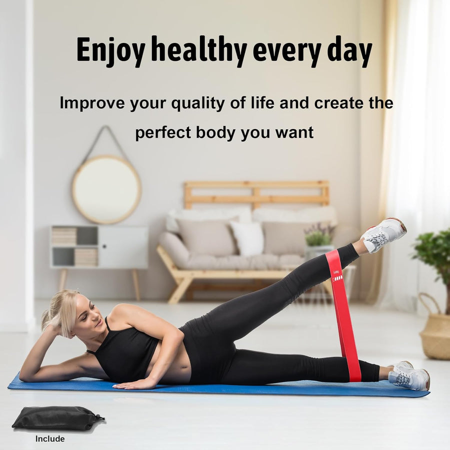 5-Level Resistance Bands Set for Full Body Workout, Yoga, Rehab