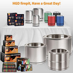 HGD Fire Starter, Natural Fire Starters for BBQ, Campfire, Fireplace, Charcoal, Wood Stove, Chimney, Fire Pit, Grill, Smoker, Indoor Outdoor Use