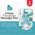 BioSwiss 2-Pack Handheld Full Body Massager for Back, Neck, and Shoulder