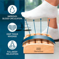 TheraFlow Wooden Foot Roller for Plantar Fasciitis Relief and Neuropathy Pain