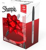 Sharpie Permanent Markers, Fine Point, Black, 40 Count - Quick Drying, Bulk Set for Classroom, Poster Boards, Office, Home, Teacher Supplies