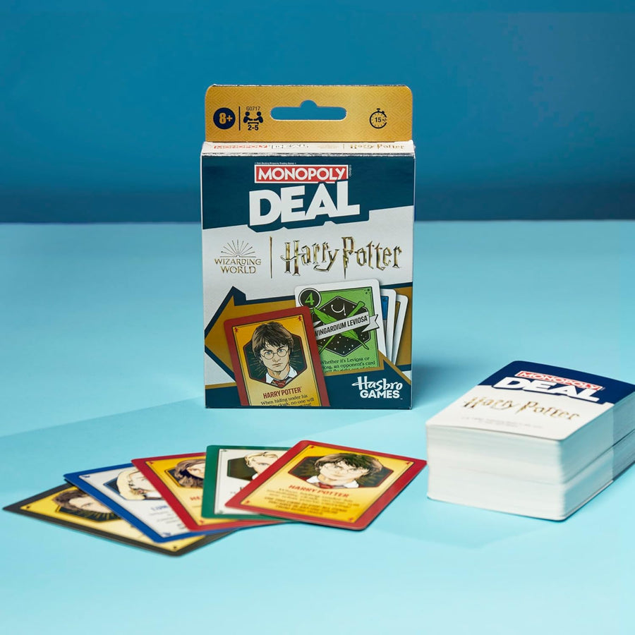 Monopoly Deal: Harry Potter Card Game | Family Games for Kids and Adults | Ages 8 and Up | 2 to 5 Players | 15 mins. | Travel Size | Christmas Stocking Stuffers