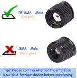 Bingfu Dual Band WiFi 2.4GHz 5GHz 5.8GHz 3dBi MIMO RP-SMA Male Bluetooth Antenna (2-Pack) for PC Computer WiFi Router Wireless Network Card USB Adapter Security IP Camera Video Surveillance Monitor