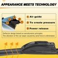 AUTOBOO 26" and 16" Windshield Wipers Blades (Pack Of 2),OEM Quality Premium All-Seasons Wiper blades,Stable and Quiet Armor wiper blades