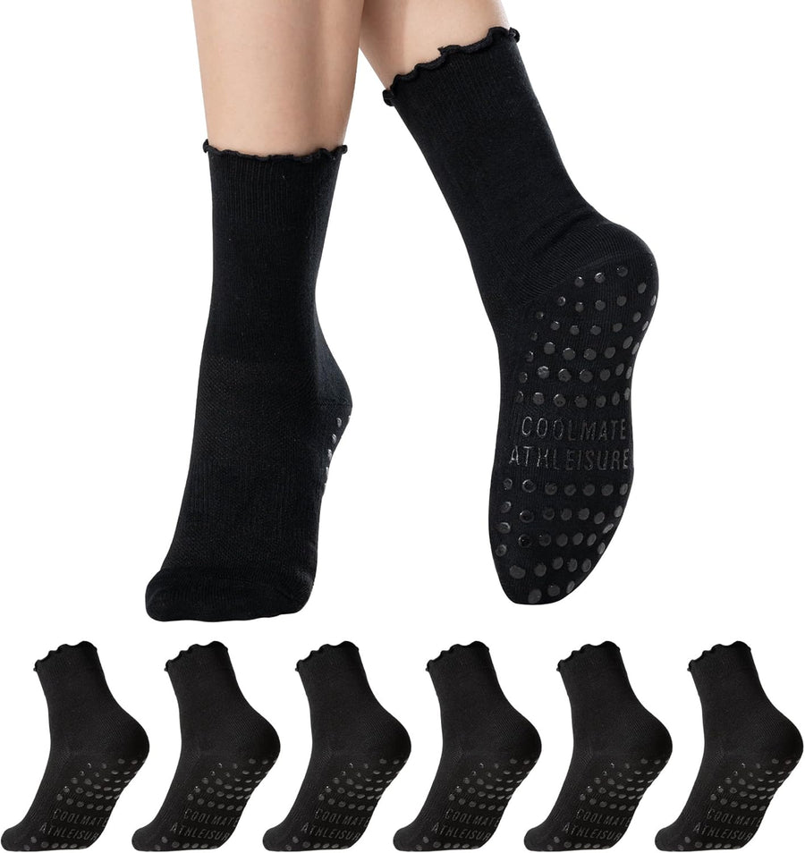 CoolMate Pilates Socks with Grips for Women - Yoga Socks