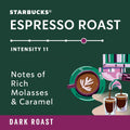 Starbucks by Nespresso Original Line Dark Roast Espresso, 50-count Espresso Pods