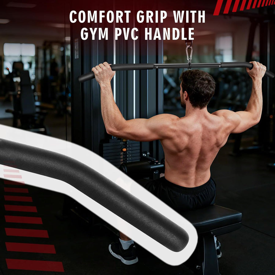 39.7'' Lat Pulldown Bar with 360° Rotation for Strength Workouts