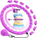 Weighted Hula Hoop for Adults - 47" Fitness Hoop with 24 Detachable Links for Weight Loss