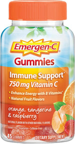 Emergen-C 750mg Vitamin C Gummies for Adults, Immunity with B Vitamins, Gluten Free