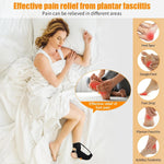 Plantar Fasciitis Night Splint Sock Upgraded Plantar Fasciitis Brace for Women Men with Arch Support for Achilles Tendonitis Foot Drop Heel Spur Pain Relief Black (Medium)