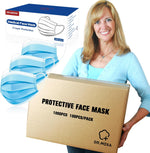 100 Pack Medical Disposable Face Masks for Protection, 3 Layers Safety Face Masks For Adults Daily Use