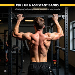 6-Piece Resistance Band Set for Home Workout - Includes Instruction Guide and Carry Bag