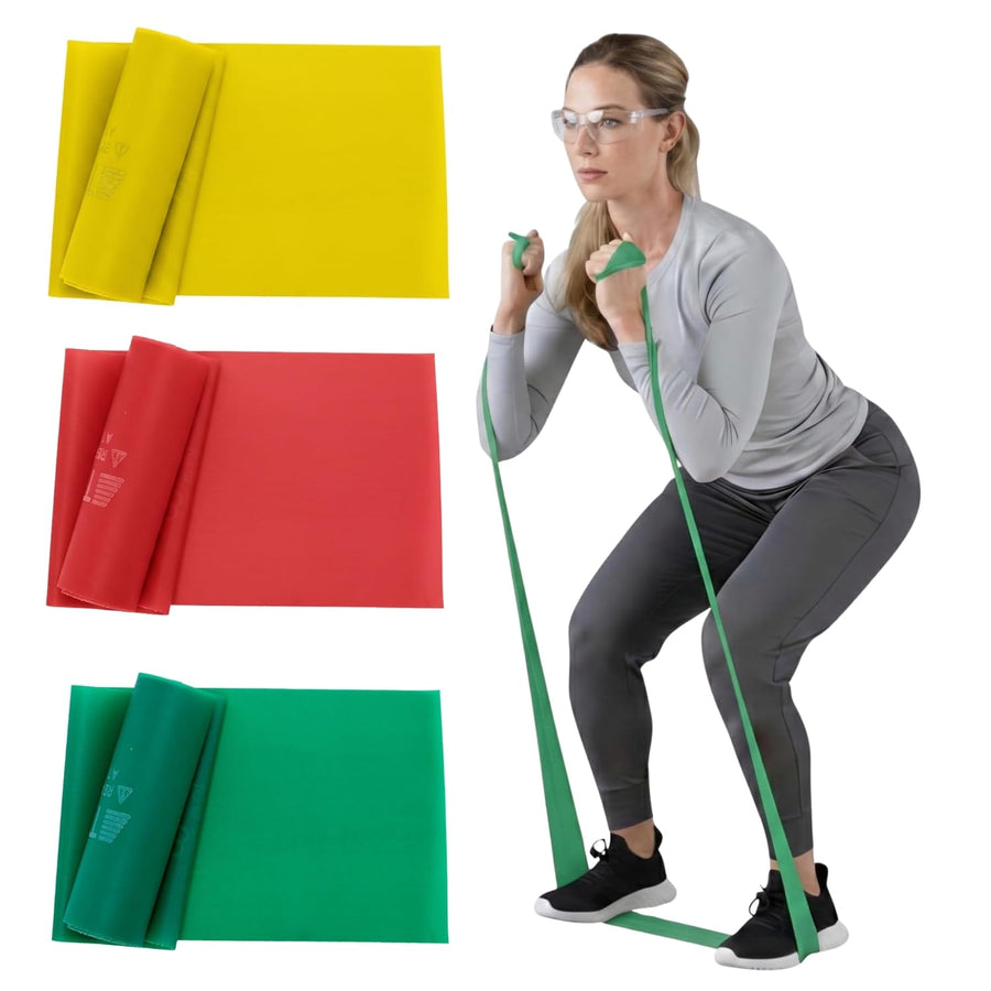 THERABAND Resistance Bands Set - Beginner Kit, Latex Strength Training Bands