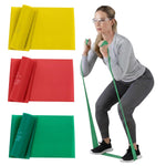 THERABAND Resistance Bands Set, Beginner Kit, Latex Elastic Bands for Exercise