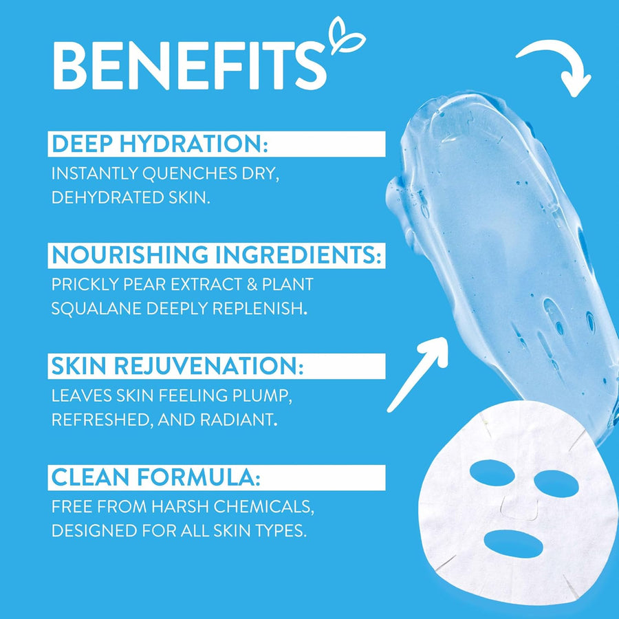 By Nature 2% Hyaluronic Acid Sheet Face Mask for Dry Skin
