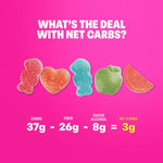 Shameless Snacks Sweet & Sour All-Stars, Sour Gummy Candy Variety Pack, Healthy, Vegan, Gluten-Free, Low Sugar, Fruit Snacks, Red Raspberry, Watermelon, Peach, Green Apple, Blue Raspberry, 6 Pack