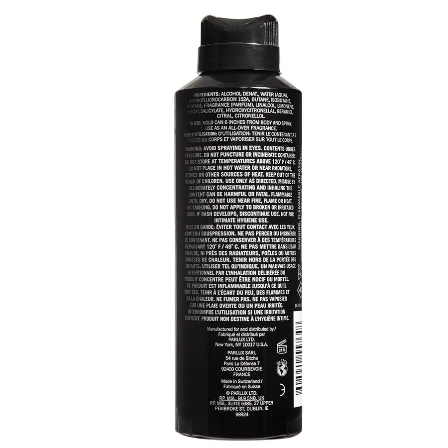 Kenneth Cole Black Body Spray for Men, 6.0 Fl Oz
