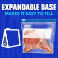 Ziploc Quart Food Storage Freezer Slider Bags, Power Shield Technology for More Durability, 34 count, 4 Pack, 136 Total (Packaging May Vary)
