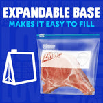 Ziploc Quart Food Storage Freezer Slider Bags, Power Shield Technology for More Durability, 34 count, 4 Pack, 136 Total (Packaging May Vary)