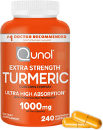 Qunol Turmeric Curcumin Supplement, 1000mg with Ultra High Absorption, for Joint Support, Extra Strength Capsules, 150 Count