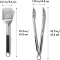 OXO Good Grips Grilling Tools, Tongs and Turner Set, Black