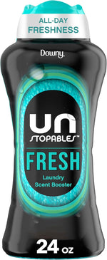 Downy Unstopables In Wash Scent Booster Beads, Fresh Scent, 24 oz, Laundry Beads for Odor Protection (Packaging May Vary)