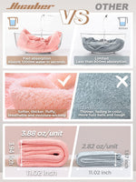 Hicober Microfiber Hair Towels, 3-Pack Drying Wraps for Curly Hair