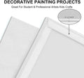 Artkey Canvases for Painting 8x10 Inch 12-Pack, 10 oz Primed 100% Cotton White Blank Canvas Boards for Painting, Art Supplies Paint Canvas Panels for Acrylic Oil Watercolor Tempera Paints