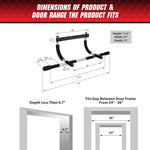 Iron Gym Pull-Up Bar - Adjustable Doorframe Chin-Up Bar for Total Upper Body Workout