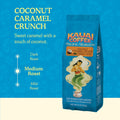 Kauai Coffee Ground Coffee – Smooth, Rich, Medium Roast – Nutty Caramel and Tropical Coconut – Arabica Coffee, 10% Hawaiian with No Bitterness – Coconut Caramel Crunch, 1 Pack of 10oz