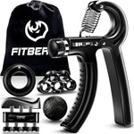 FitBeast Grip Strengthener Kit - 5 Adjustable Resistance Hand Grips for Forearm Workout