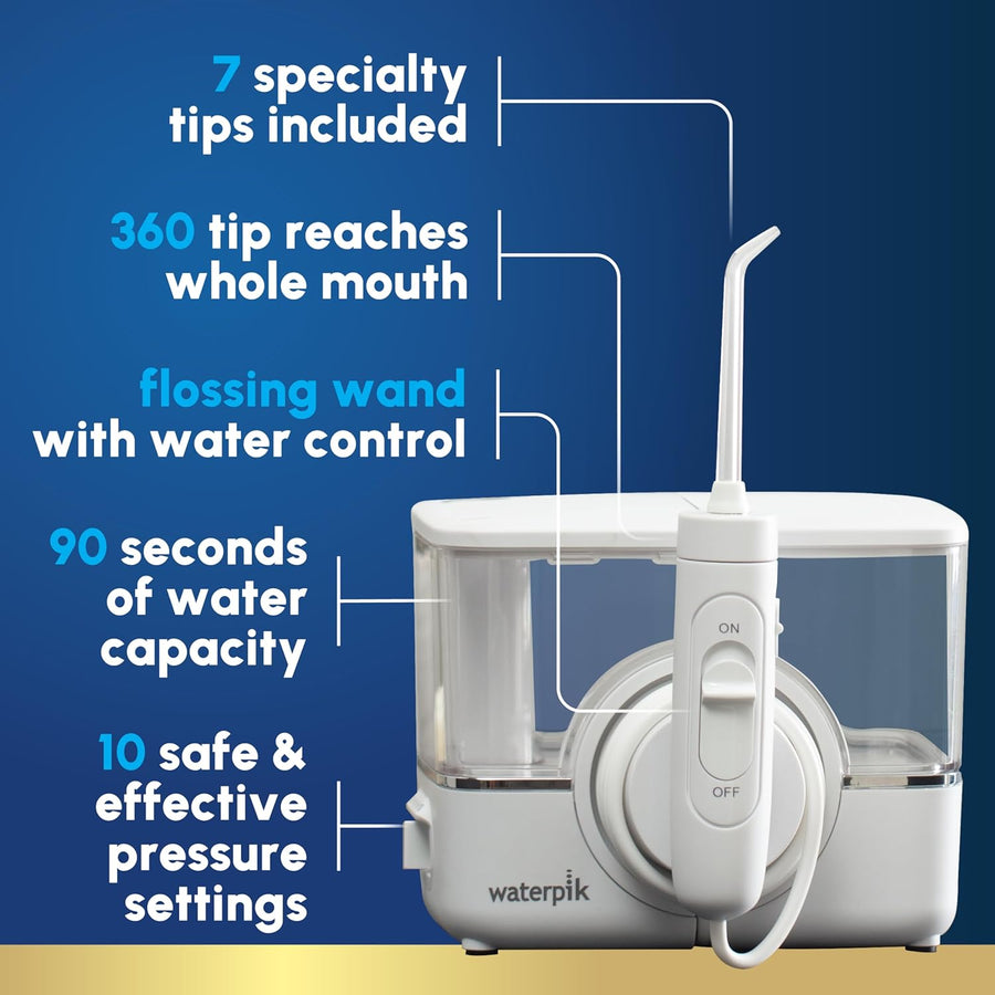 Waterpik ION Professional Water Flosser, Rechargeable, 10 Settings, 7 Tips, ADA Accepted