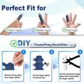 RonJea 4 Pcs Upgraded Trigger Finger Splint: Trigger Finger Brace Support with 3 Adjustable Fixing Belt, Finger Straightener for Middle/Ring/Index/Pinky/Thumb, Fits for Broken/Straightening/Arthritis