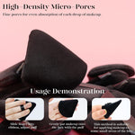 BEAKEY 12pcs Triangle Powder Puffs for Loose Powder & Foundation Makeup
