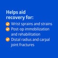 Medline Wrist and Forearm Splints, Medium, 10", Right Arm, for Immobilization and Support
